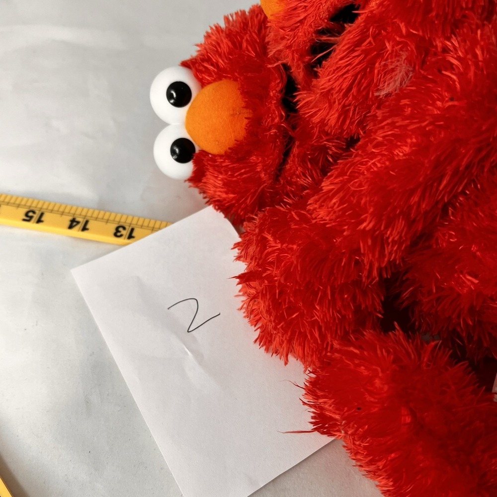 Sesame Street Elmo Plush Lot 2 GUND Red Muppet Dolls 13" Soft Toy 2014 EUC - Picture 6 of 6